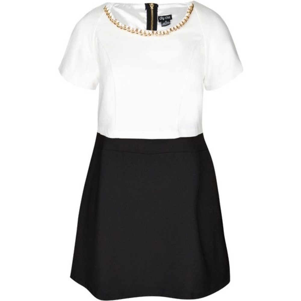 NWT City Chic Cropped Chain Necklace Dress